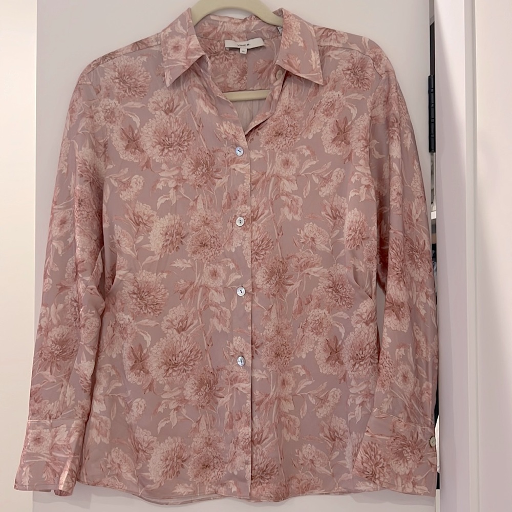 Vince silk blouse xs